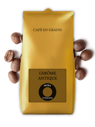 Arôme Antique Moka d'Éthiopie Pure Origine en Grains